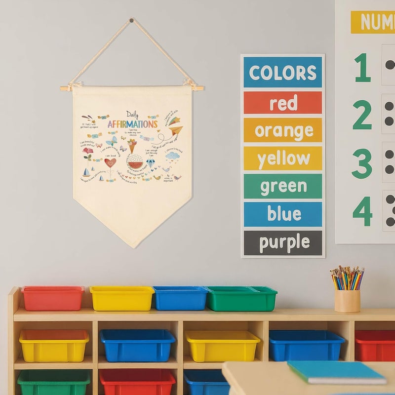 Sioial Classroom Decor-Teacher Gift-Classroom Nursery Reading Room Bedroom Door Decoration-Birthday Christmas Gift for Boy Girl Kid Teen-Canvas Hanging Flag Banner Pennant Wall Sign Decor-Daily Affirmation - Image 3